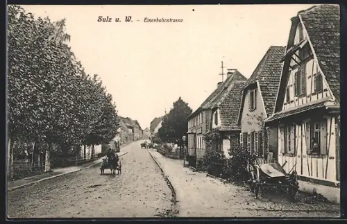 AK Sulz u. W., Eisenbahnstrasse