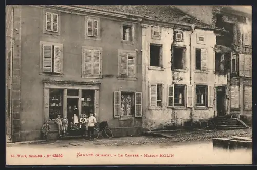 AK Saales /Alsace, Le Centre, Maison Molin