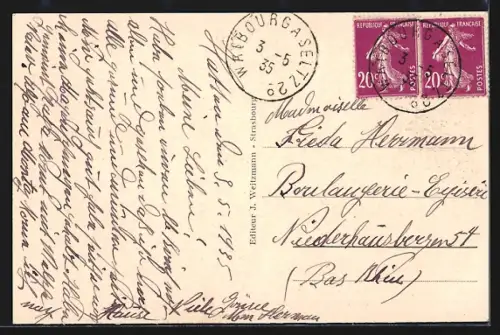 AK Hatten /Bas-Rhin, Hôtel de la Gare avec vélos devant l`entrée