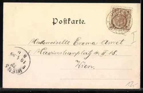 AK Schafberg, Schafbergbahn, Gasthaus zur Schafbergalpe mit Station der Bergbahn