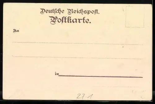 Lithographie Mosellied mit Musiknoten und Liedtext