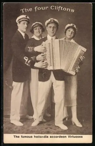 AK The four Cliftons, Famous hollandia accordeon Virtuoses