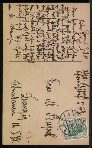 AK Grete und Werner Bing, Vortragsduett am Flügel