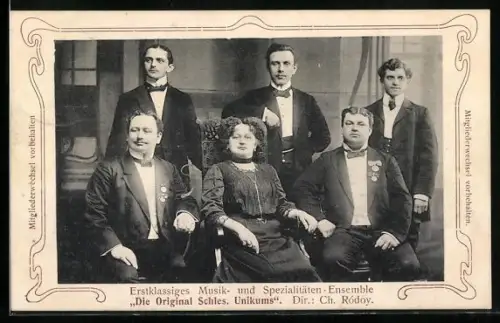 AK Original Schles. Unikums, Musik- u. Spezialitäten-Ensemble, Portrait