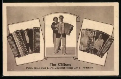 AK The Cliftons, Akkordeon-Duo, Portraits