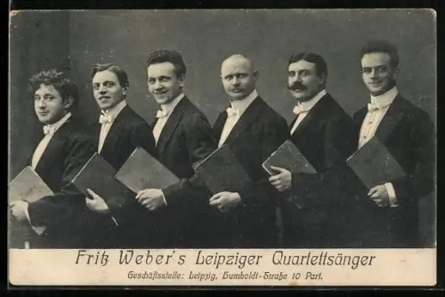 AK Fritz Webers Leipziger Quartettsänger, Portrait