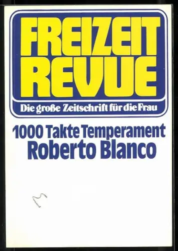 AK Musiker Roberto Blanco lächelnd im Porträt, Autograph