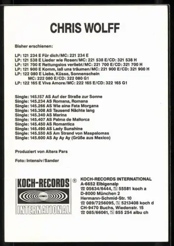 AK Musiker Christ Wolff mit neongelben Hosenträgern, Autograph