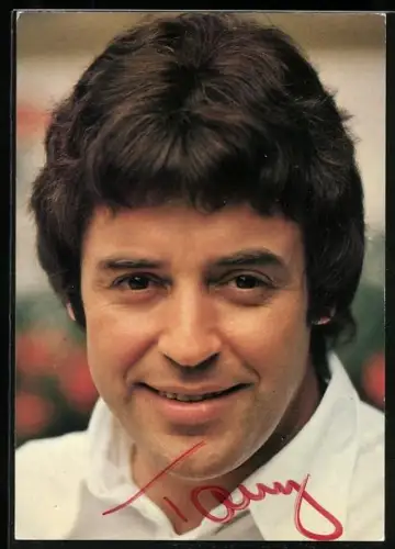 AK Sänger Tony Marshall im Porträt, Autograph