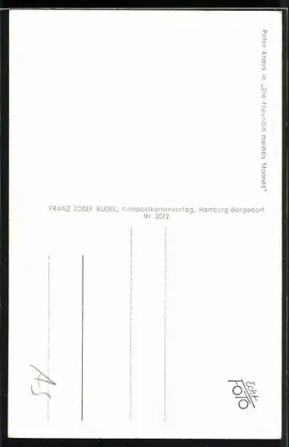 AK Musiker Peter Kraus mit Gitarre, Autograph