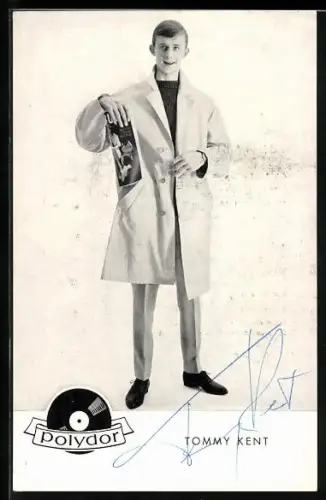 AK Musiker Tommy Kent mit Magazin, Autograph