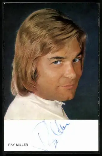 AK Musiker Ray Miller in die Kamera blickend, Autograph