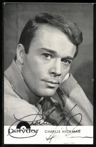 AK Musiker Charlie Hickman im Porträt, Autograph