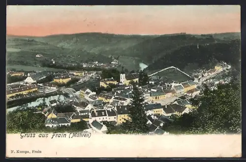 AK Frain /Mähren, Ortsansicht aus der Vogelschau