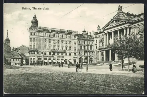 AK Brünn, Partie am Theaterplatz
