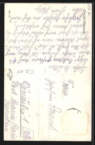 AK Olmütz, Strassenpartie mit Kirche