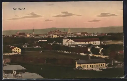 AK Olomouc, Panorama mit Kirche