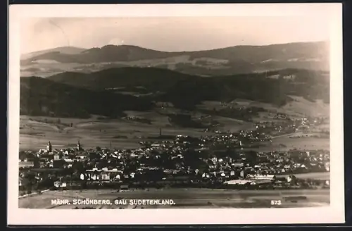 AK Mähr. Schönberg /Gau Sudetenland, Panorama