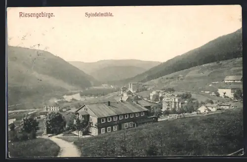 AK Spindelmühle /Riesengebirge, Panorama