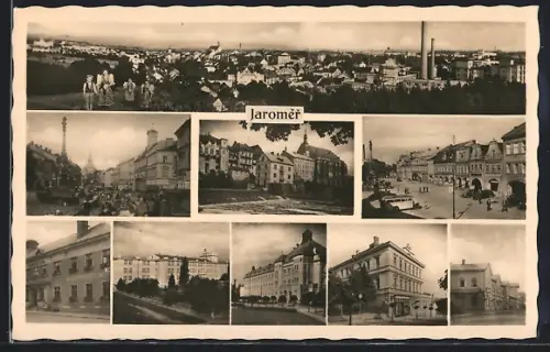 AK Josefstadt / Josefov / Jaromer, Gesamtansicht, Marktplatz, Gebäudeansichten