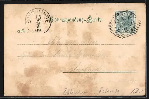 AK Bürgstein, Strassenpartie am Gasthaus Fichtelschänke