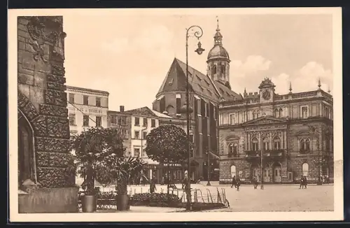 AK Troppau, Oberring mit Stadttheater