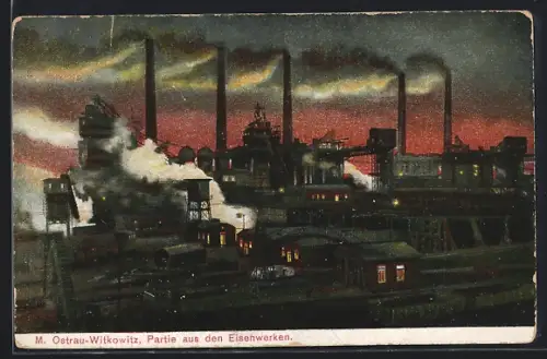 AK Mähr. Ostrau-Witkowitz, Partie aus den Eisenwerken