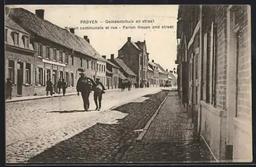 AK Proven, Maison communale et rue