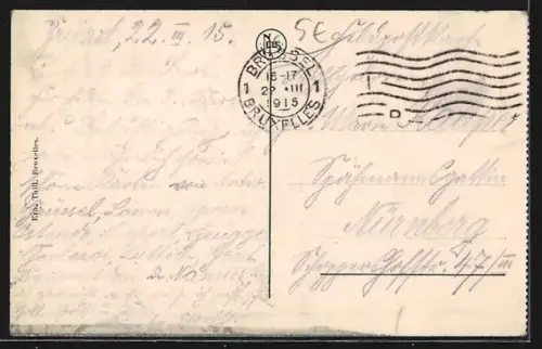 AK Anvers, avenue de Keyser, Strassenbahnen