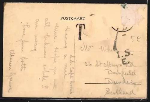 AK Anvers, Vue sur l`Escaut