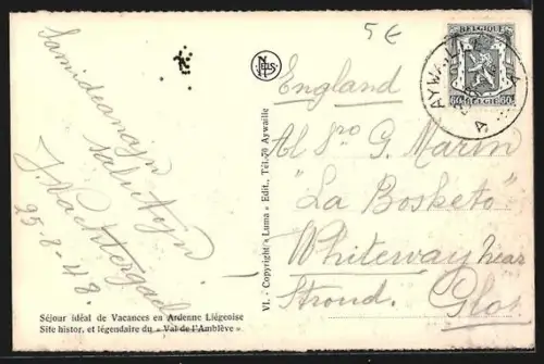 AK Aywaille, Eglise de Dieupart et Carrières de la Falize