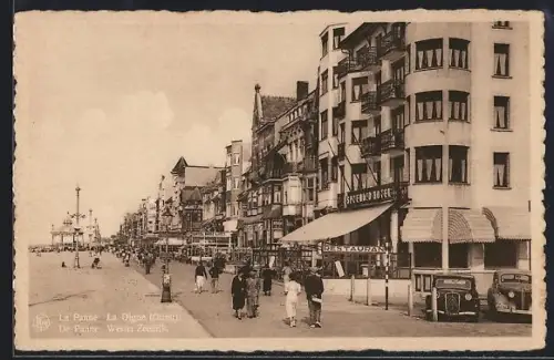 AK La Panne / De Panne, La Digue / De Zeedijk