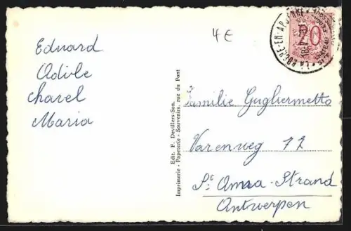 AK La Roche-en-Ardenne, L`Eglise et le Chateau