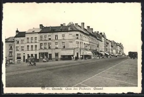 AK Ostende, Quai des Pecheurs