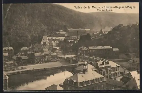 AK Bogny-sur-Meuse, Chateau-Regnault-Bogny, Vue sur Meuse