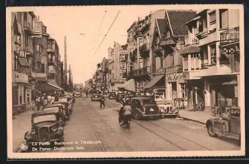 AK La Panne, Boulevard de Dunkerque