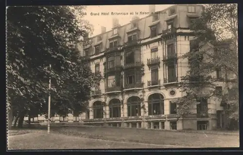 AK Spa, Grand Hotel Britannique ou le Kaiser a abdique