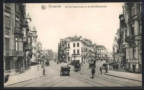 AK Oostende, De Van Iseghemlaan en de Koninklijkestraat