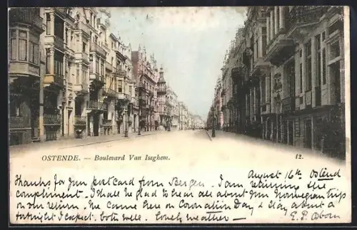 AK Ostende, Boulevard Van Iseghem