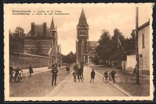 AK Bourg-Leopold, Eglise et la Poste