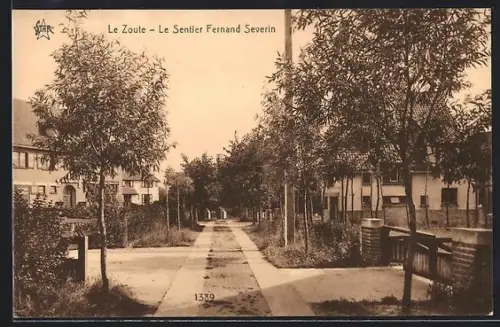 AK Le Zoute, Le Sentier Fernand Severin