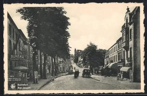 AK Rochefort, Rue Jaquet, Strassenpartie