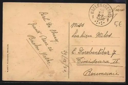 AK Bruxelles, Au Parc du Cinquantenaire, Entrée du Grand-Halle