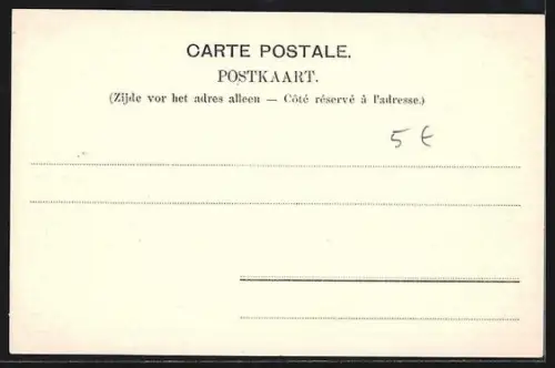 AK Bruxelles, Boulevard de Waterloo, Strassenbahn