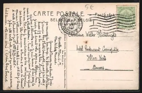 AK Bruxelles, Coin du Boulavard du Nord et de la Place Rogier