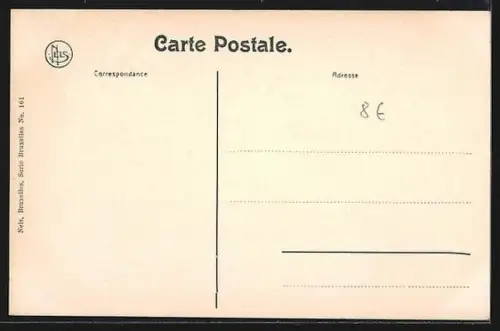 AK Bruxelles, place de Brouckére, Strassenbahn und Geschäfte