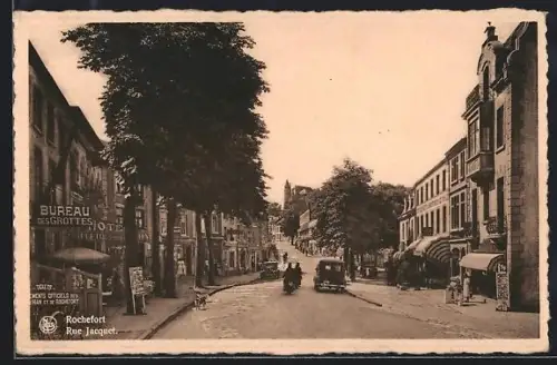 AK Rochefort, Rue Jaquet, Strassenpartie