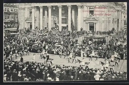 AK Bruxelles, Cortège Historique, Groupe Nationalité Belge