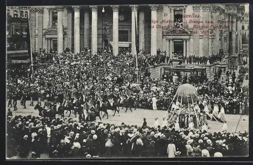 AK Bruxelles, Cortège Historique, Creation des Chemins de fer