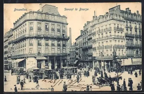 AK Bruxelles, Devant la Bourse